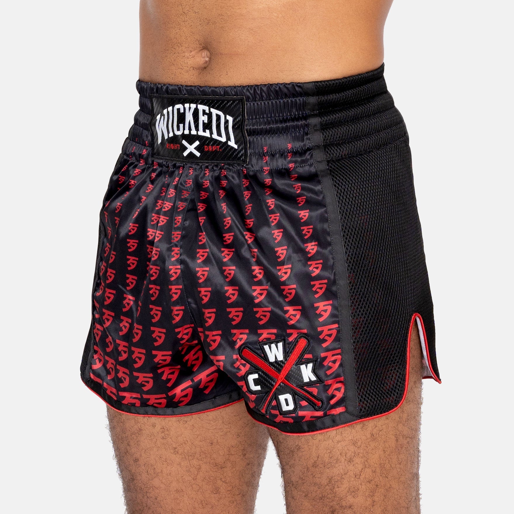 Muay Thai Short Infinit Noir Rouge