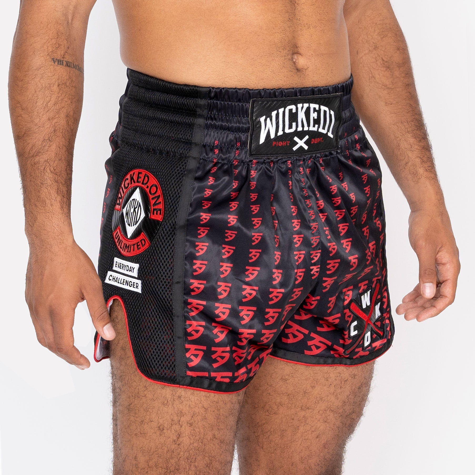 Muay Thai Short Infinit Noir Rouge