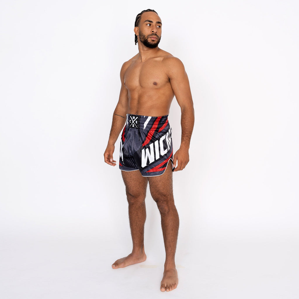 Muay Thai Short District Gris Rouge