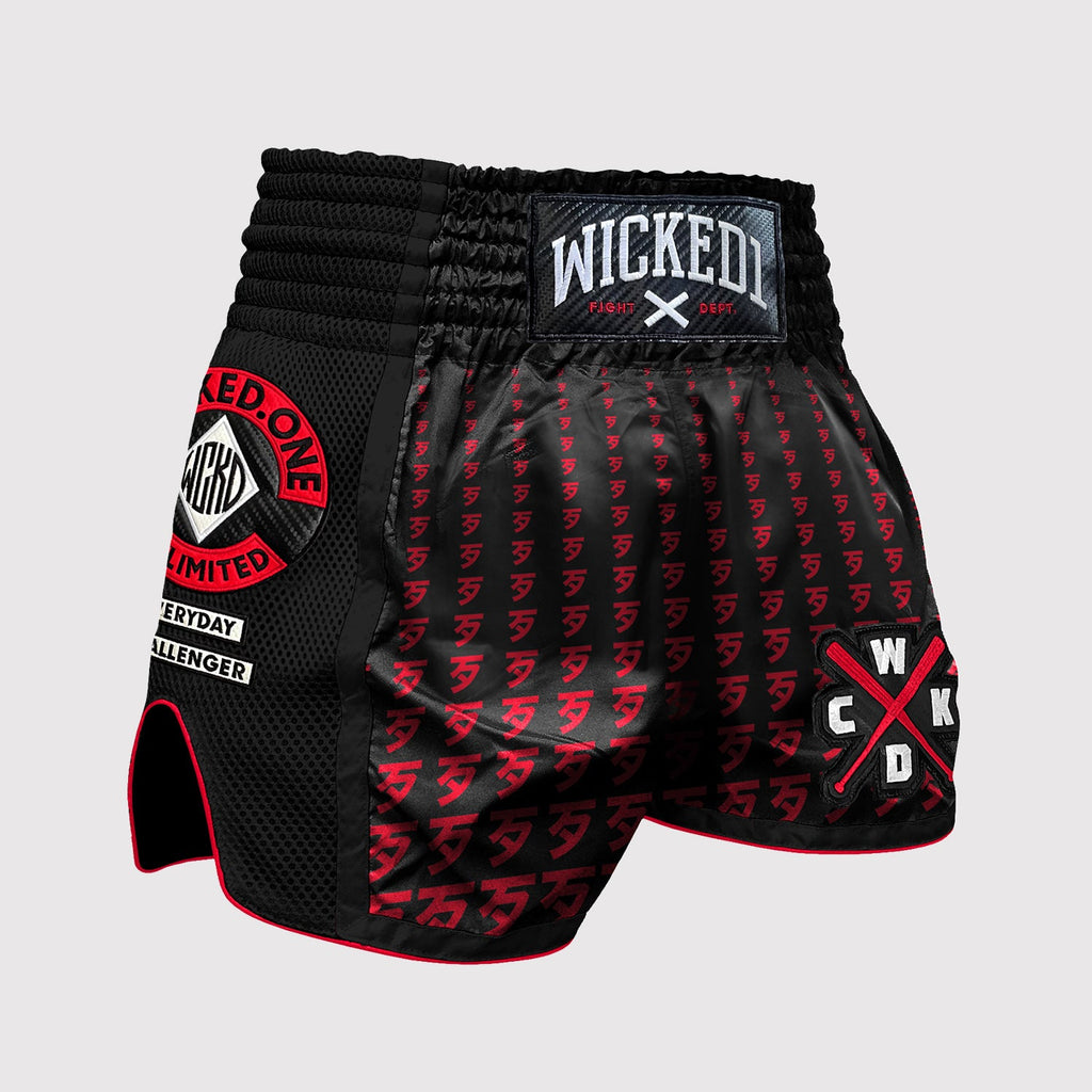 Muay Thai Short Infinit Noir Rouge