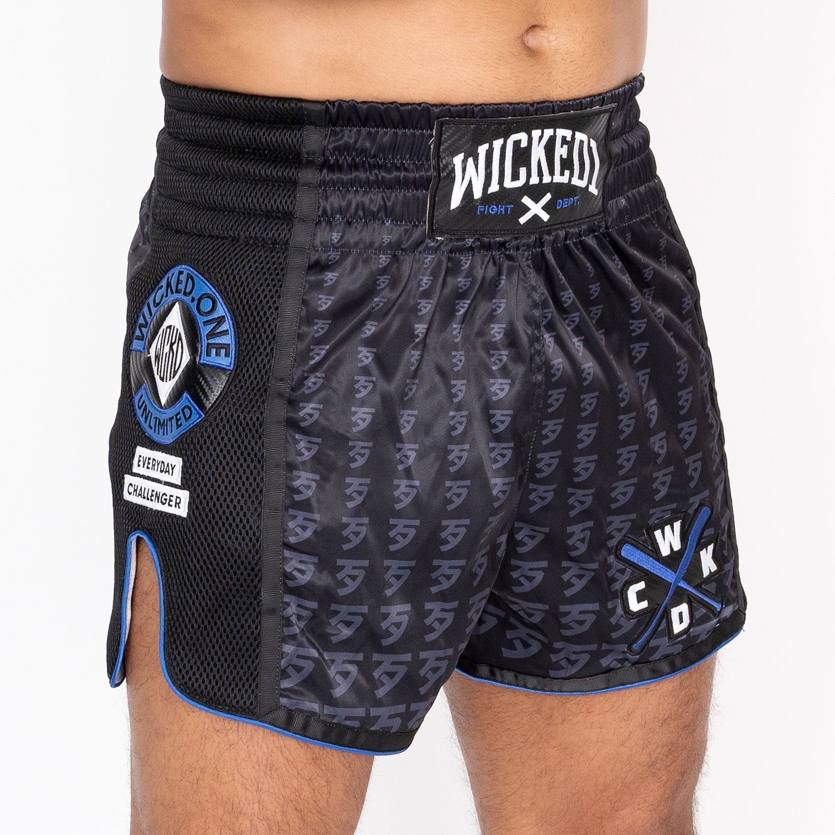 Muay Thai Short Infinit Noir Bleu