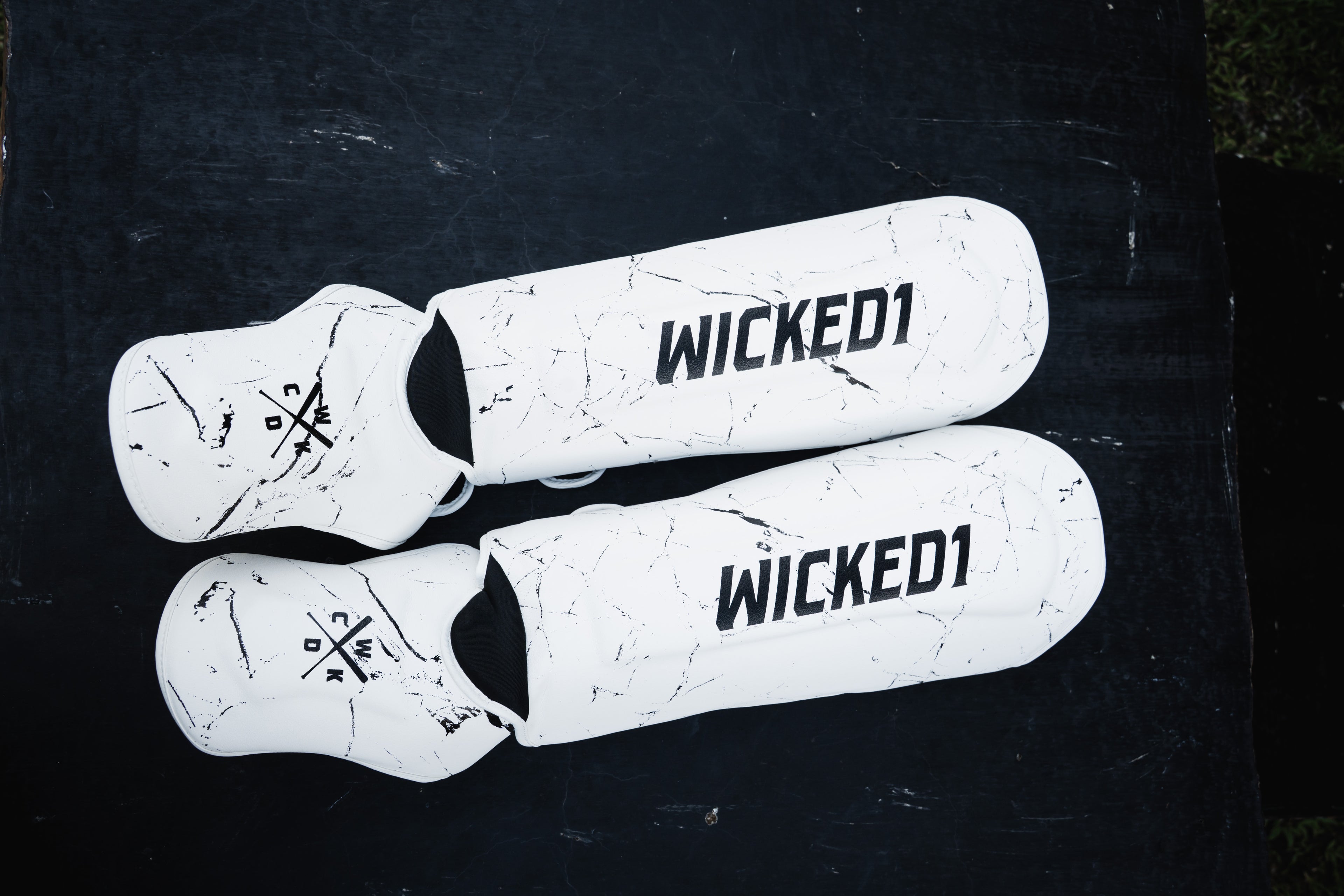 Shin Guards White Light