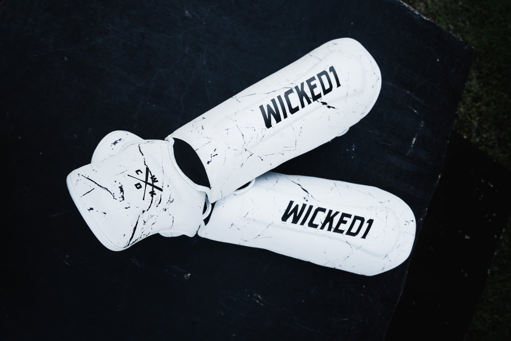 Shin Guards White Light