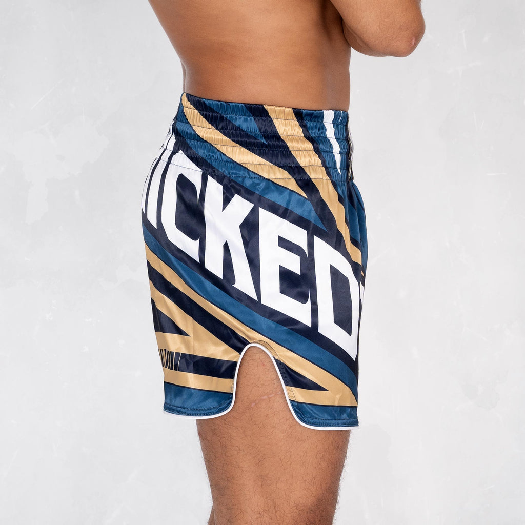 Muay Thai Short District Navy Or