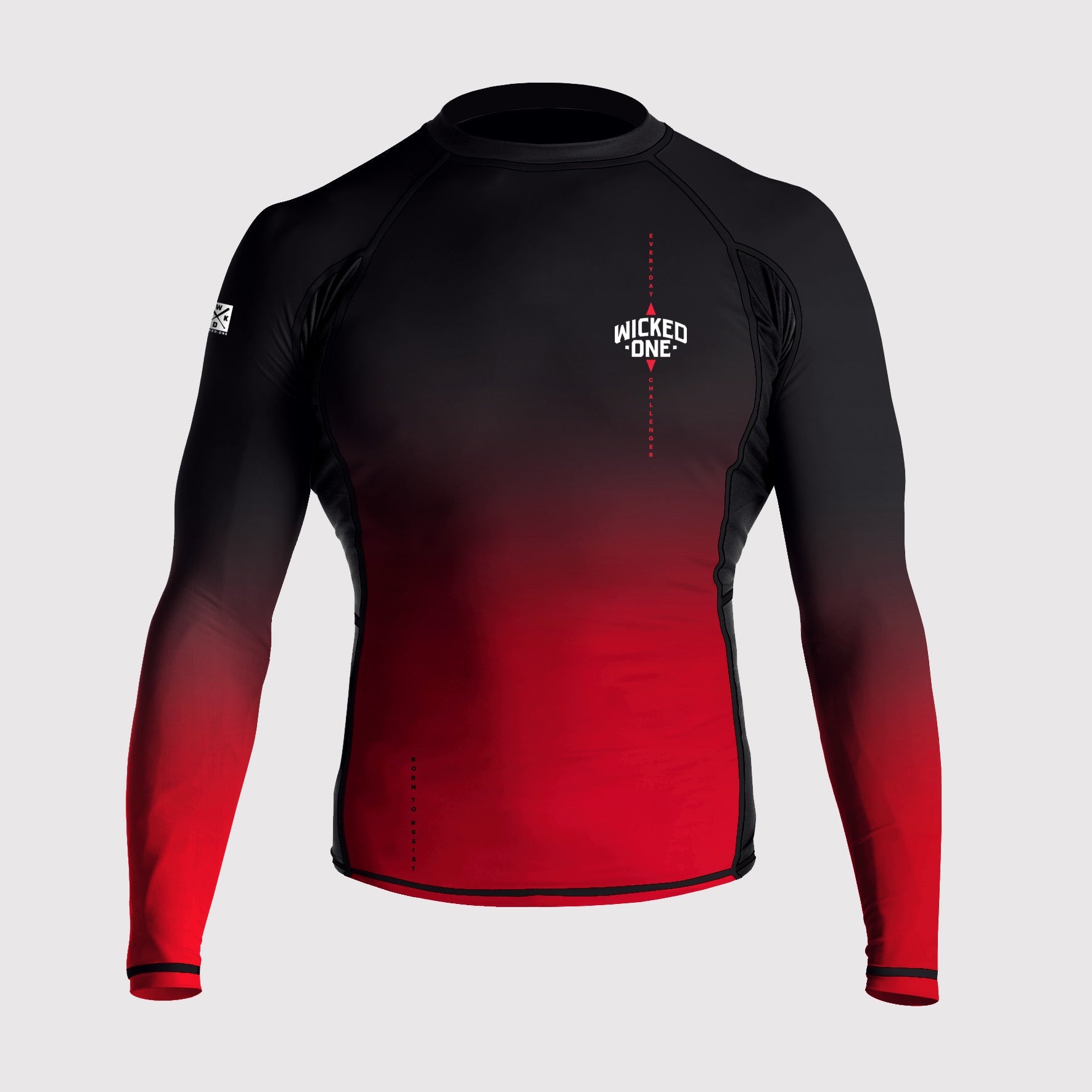 Rashguard Ghost Noir Rouge