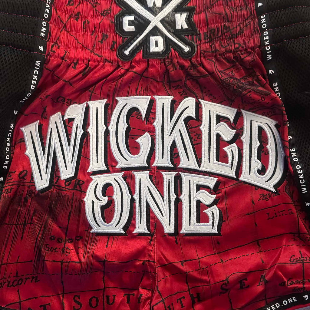 Muay Thai Short Hacker Rouge