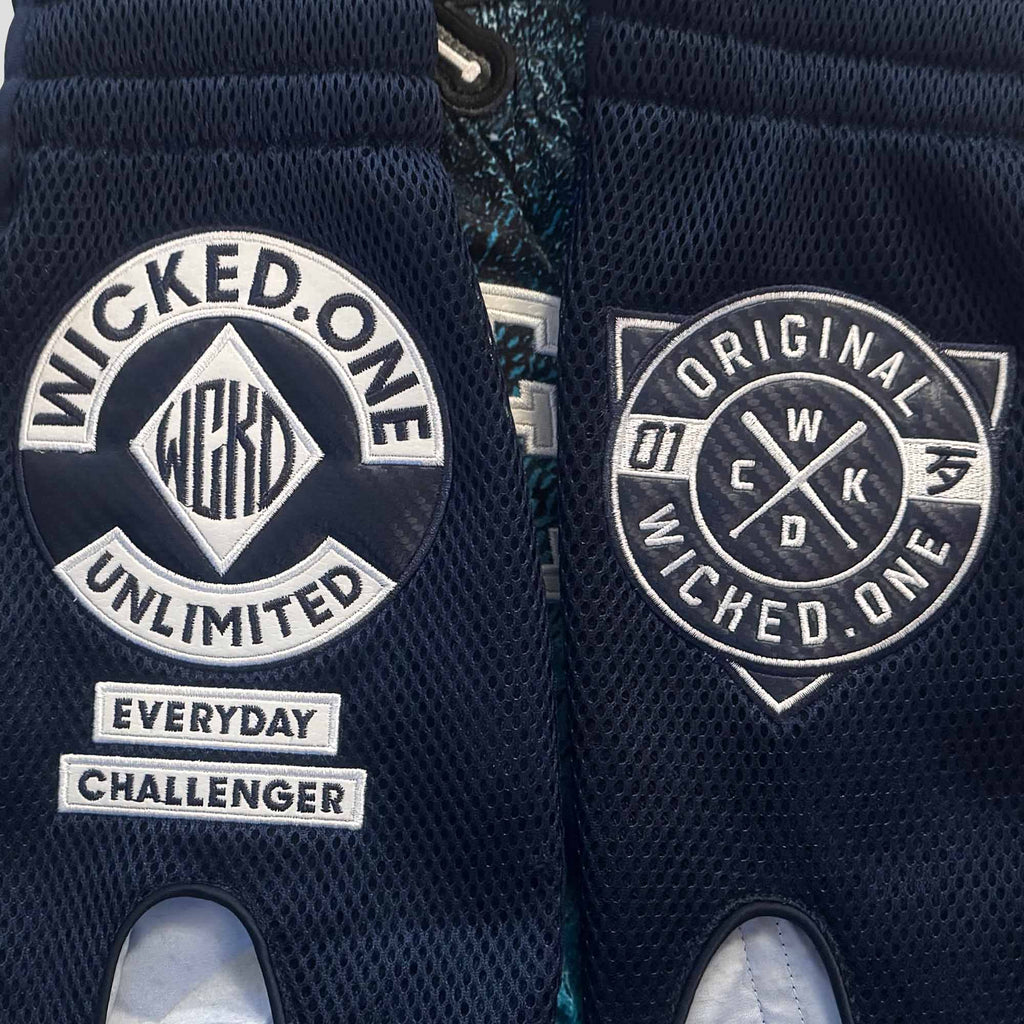 Muay Thai Short Spraying Bleu