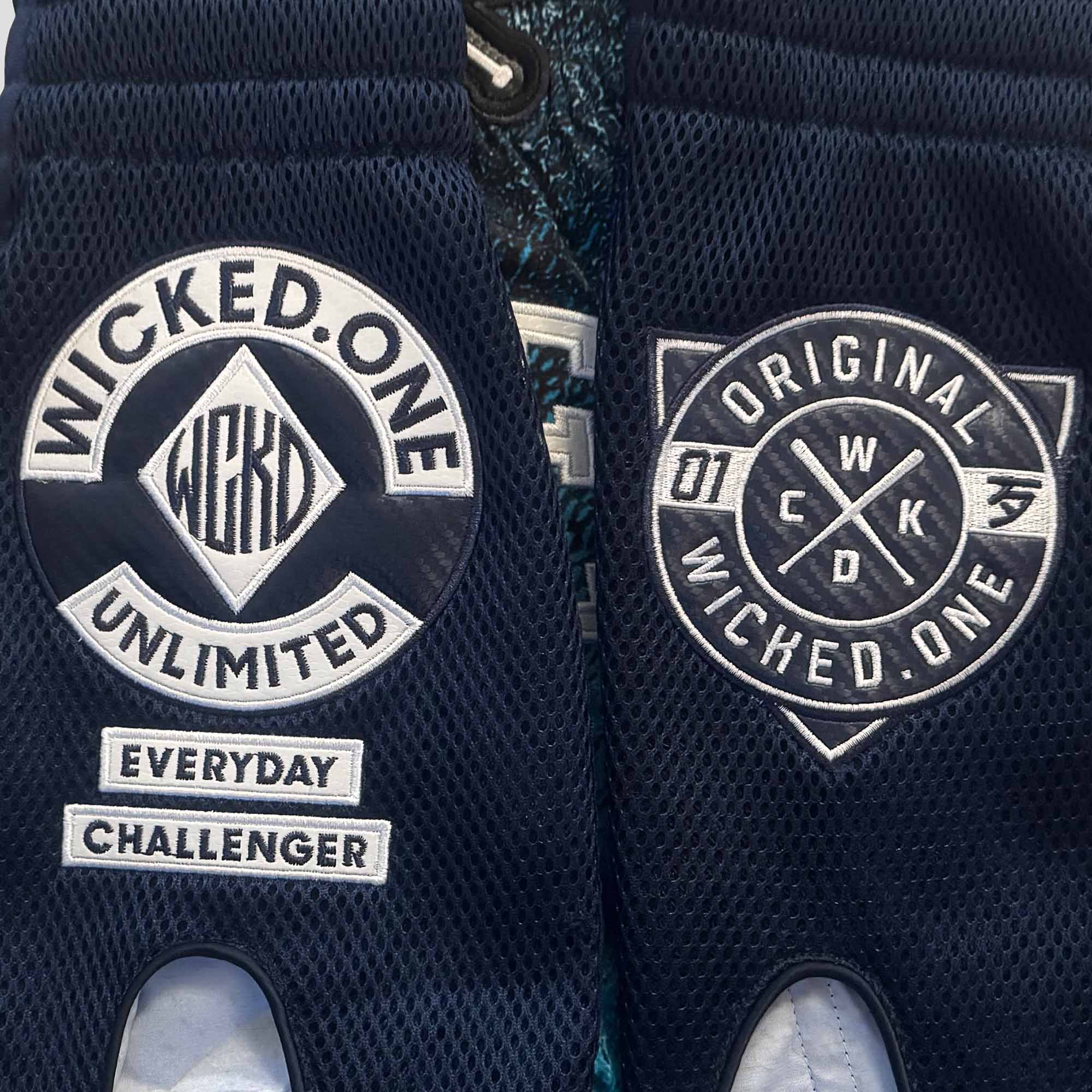 Muay Thai Short Spraying Bleu